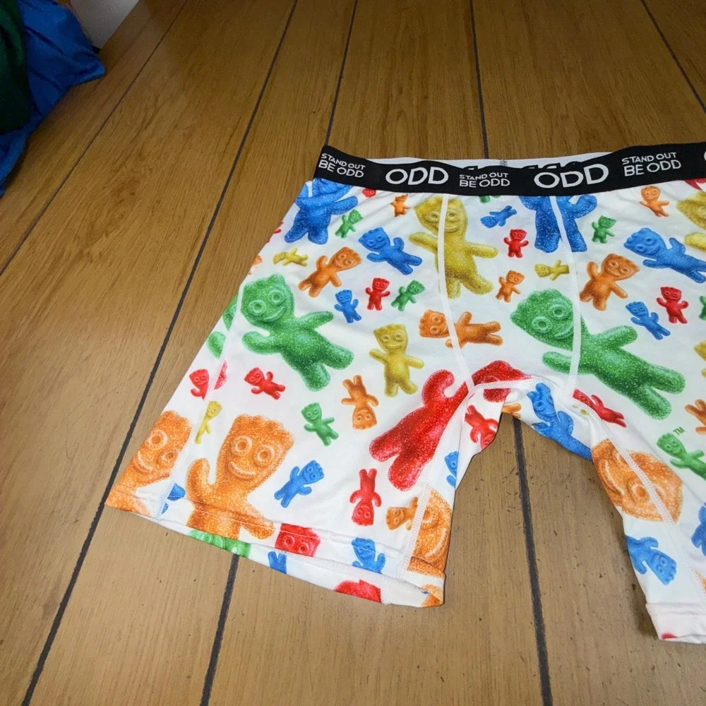 ODD Sour Patch Kids Boxer Briefs Men's XL White Multi Color‎ Candy Graphic